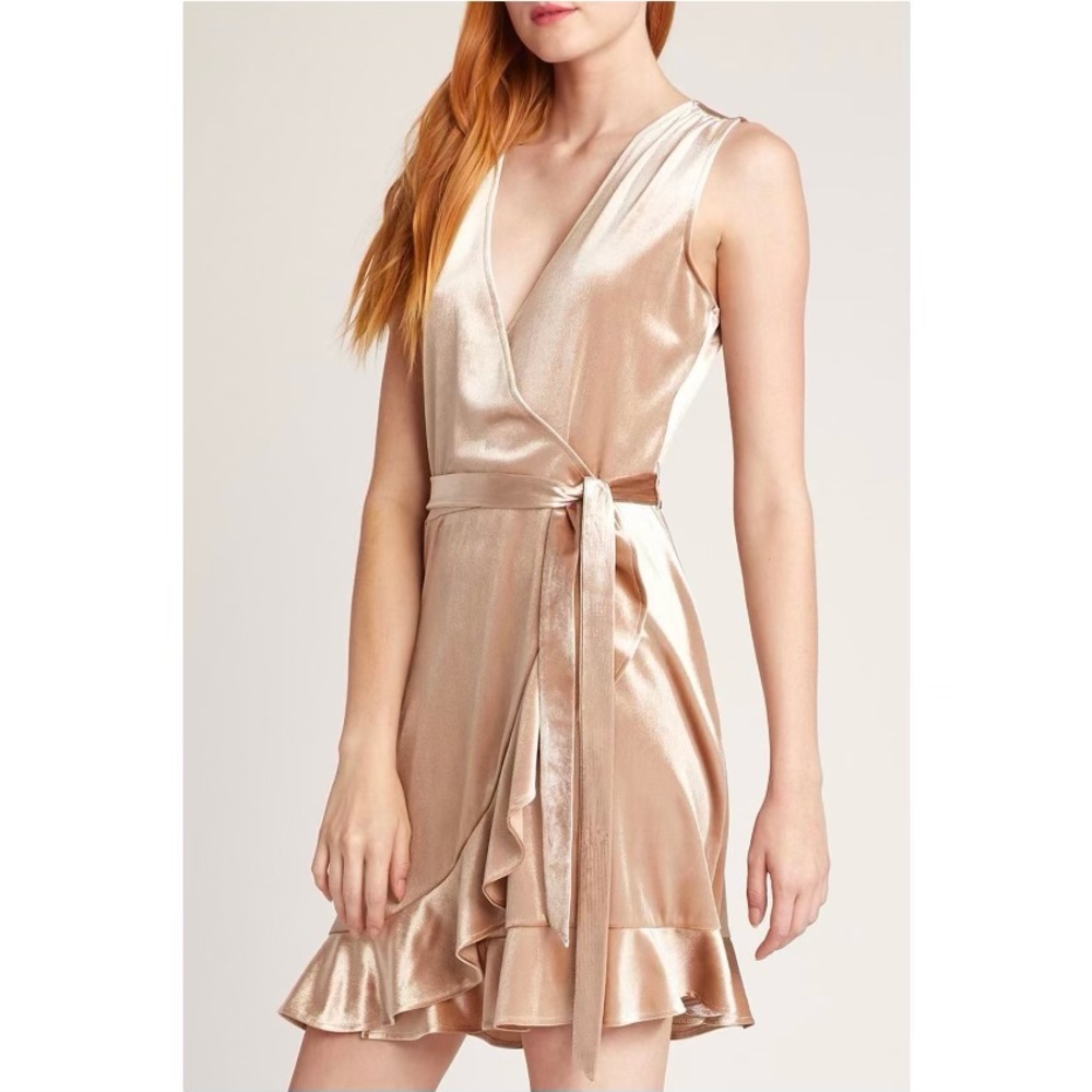 NWT BB Dakota Power Slick Wrap-Dress